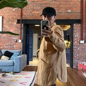 Luxuriously cozy LL Bean men’s workwear inspired fleece lined jacket